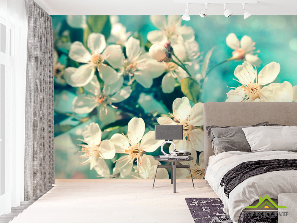 Фотошпалери Квіти вишневі у вазі