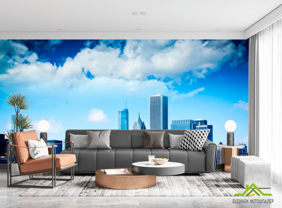 выбрать Фотошпалери Хмари, висотки Чикаго Фотошпалери Чикаго на стіну