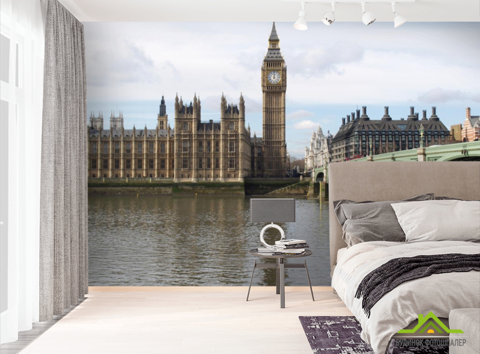 выбрать Фотообои Биг Бен над речкой Фотообои Лондон на стену