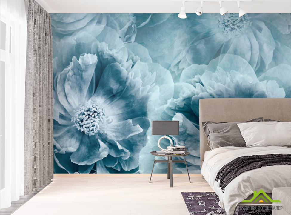 выбрать Фотошпалери бірюзові квіти Фотошпалери Квіти на стіну