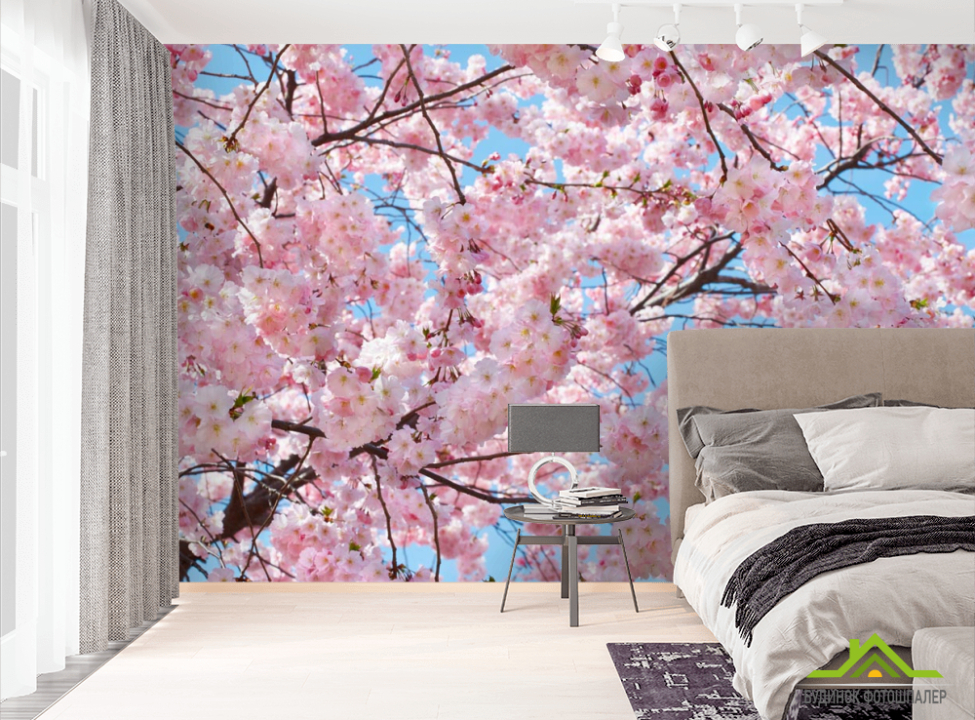 выбрать Фотообои цветущее дерево Фотообои Цветы на стену