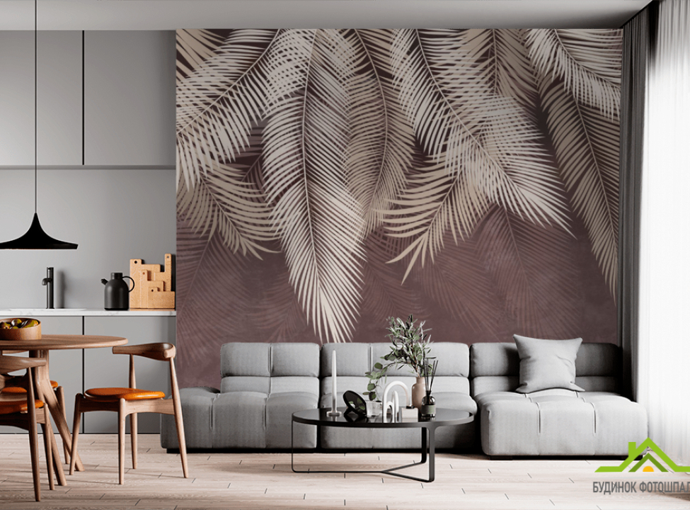 выбрать Фотообои листья для интерьера Фотообои Дизайнерские листья на стену