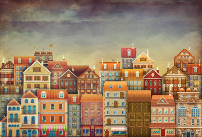 Фотошпалери Будиночки