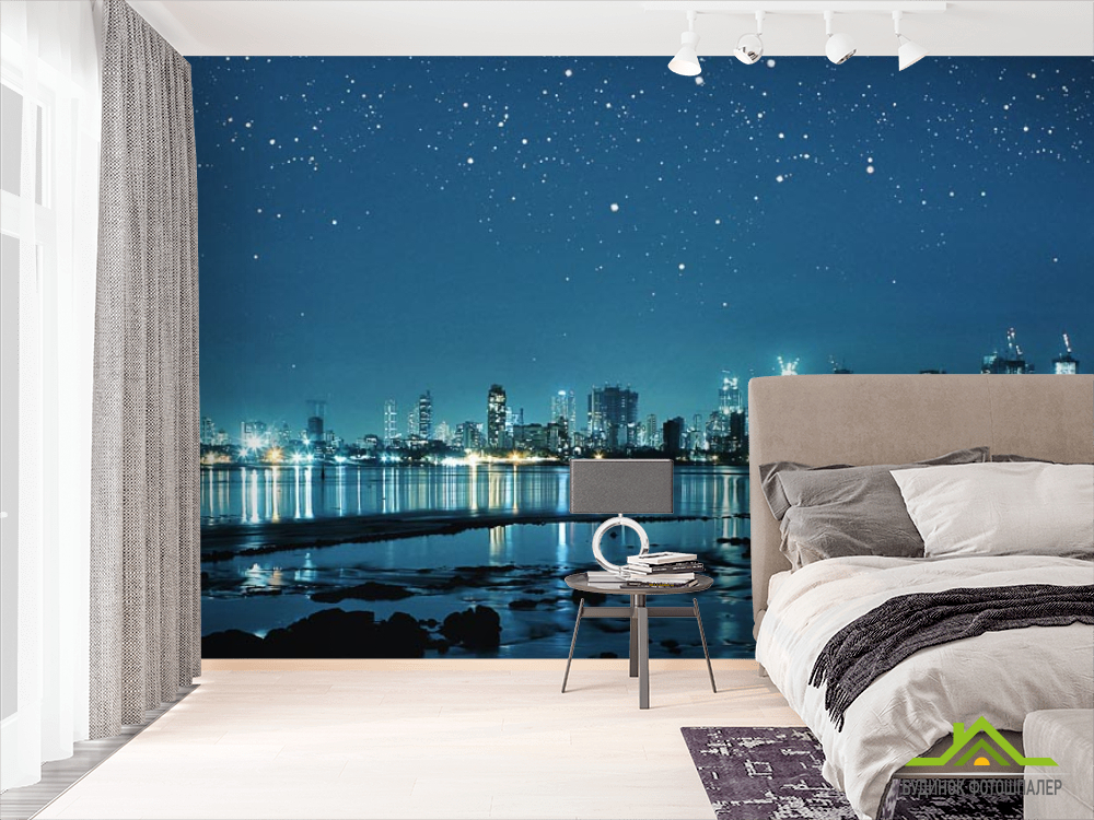 Фотошпалери зірки над містом