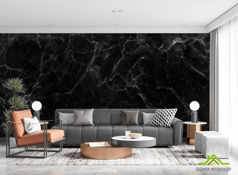 выбрать Фотошпалери чорний мармур Фотошпалери різні на стіну
