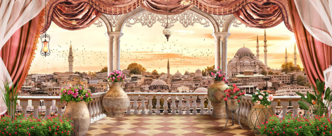 Фотообои Вид с балкона на Стамбул