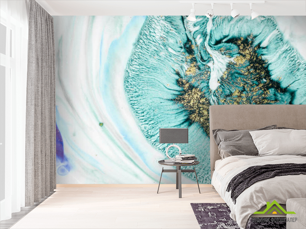 Фотообои Капля бирюзы