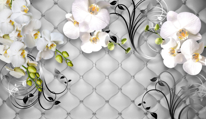 Фотошпалери 3D квіти