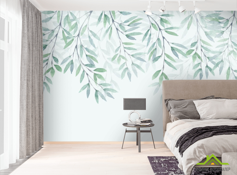 выбрать Фотошпалери листочки зі стелі Фотошпалери різні на стіну