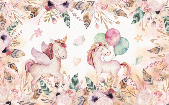 Фотошпалери рожеві поні