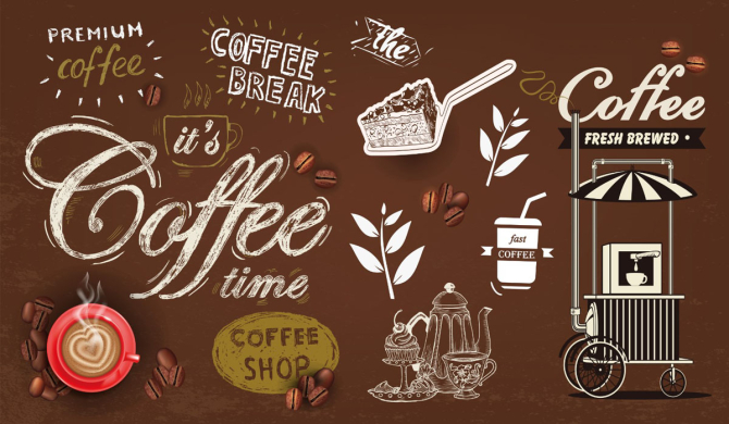 Фотошпалери кави