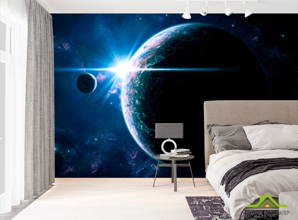 выбрать Фотошпалери Земля і сонце Фотошпалери Космос на стіну