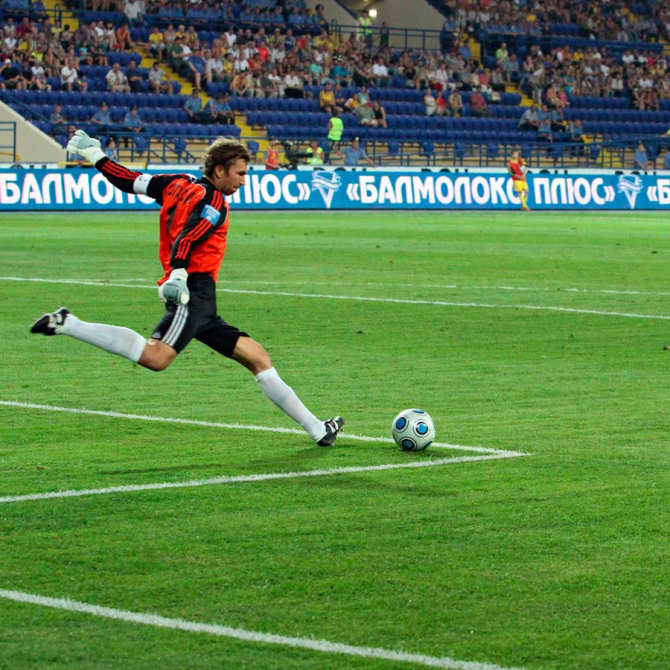 Фотошпалери Воротар починає атаку