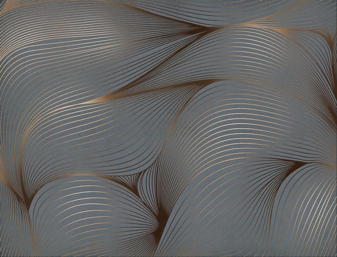 Фотошпалери хвилі із золотом