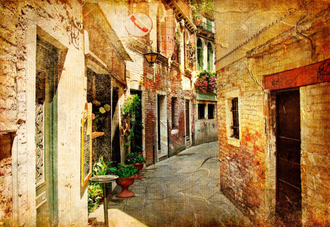 Фотошпалери Старовинна вуличка