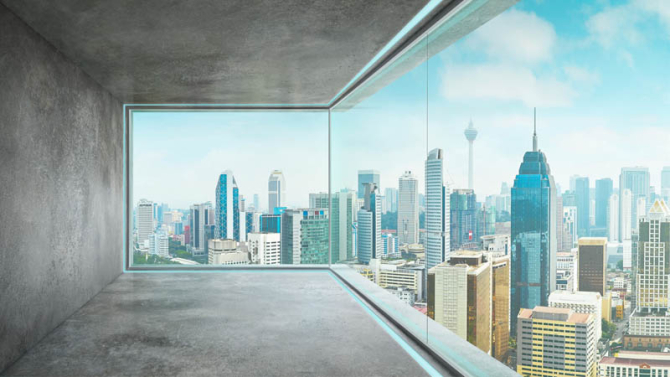 Фотошпалери Вид на місто