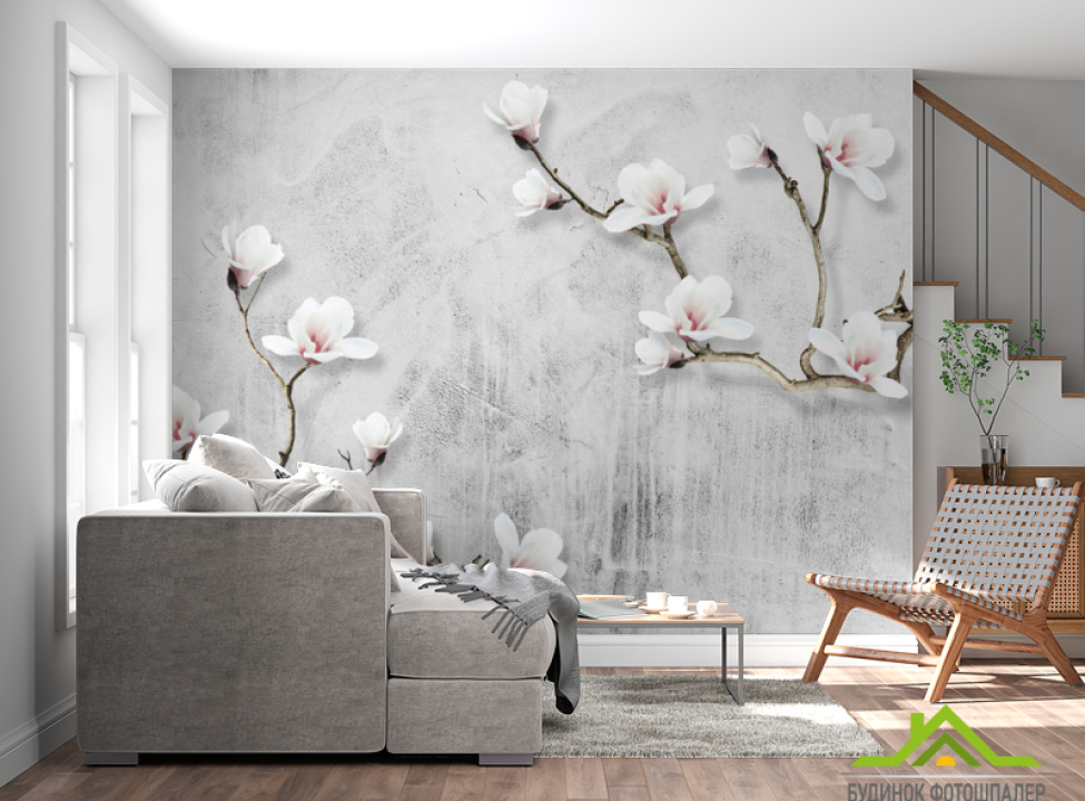 выбрать Фотообои Ветки магнолии Фотообои Цветы на стену