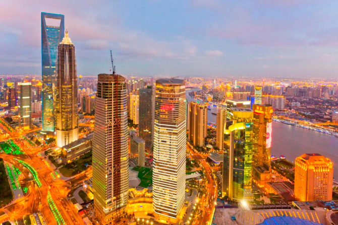 Фотообои Яркий город