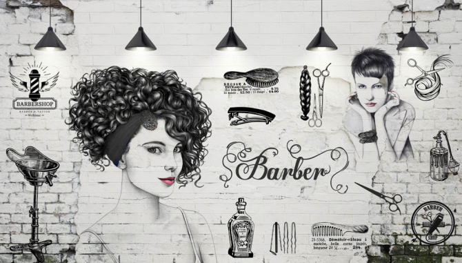 Фотообои Для барбершопа