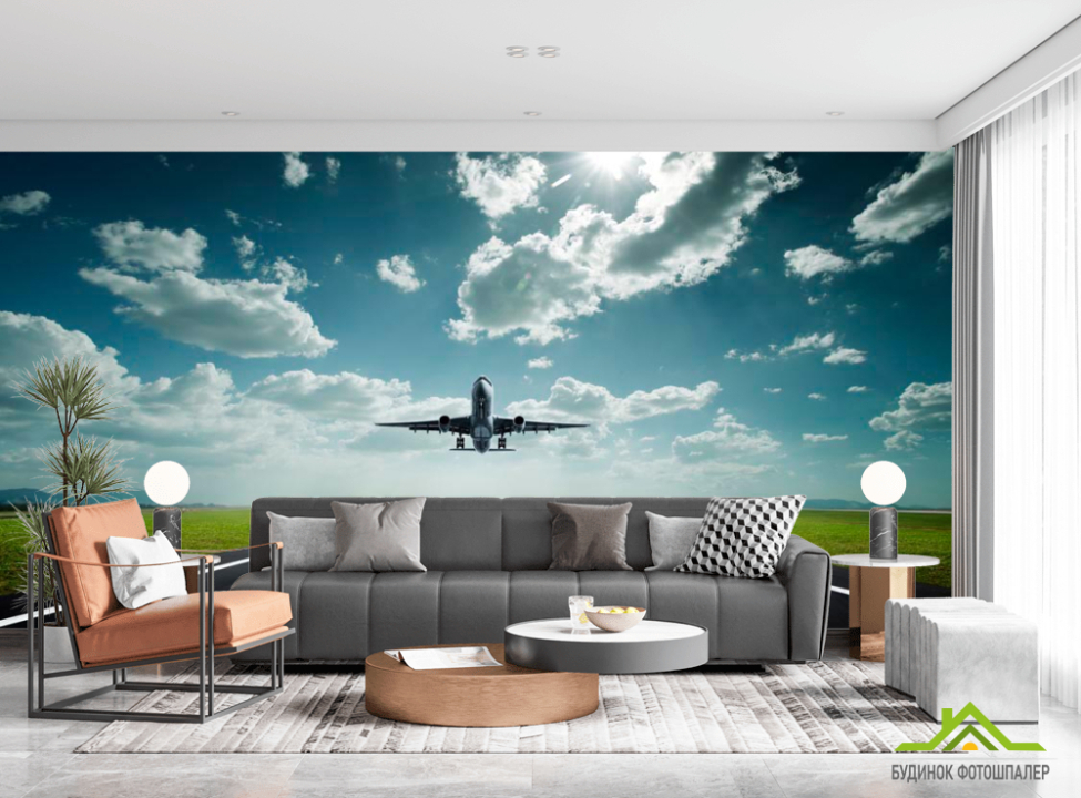 выбрать Фотообои Взлет самолета Фотообои Самолеты на стену