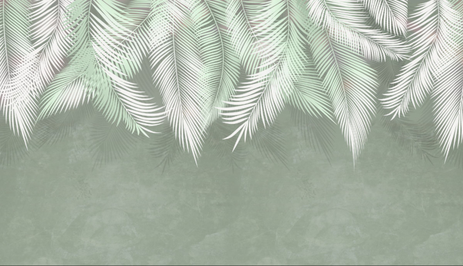 Фотошпалери світлі листя на стіну