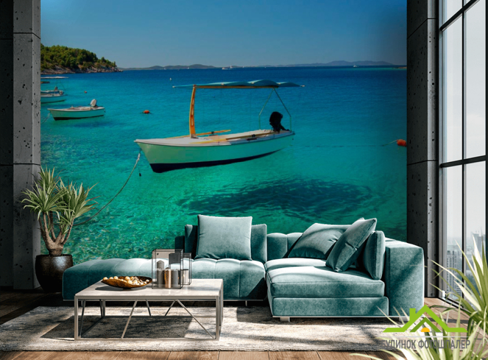 выбрать Фотообои Лодки у берега Фотообои Корабли на стену