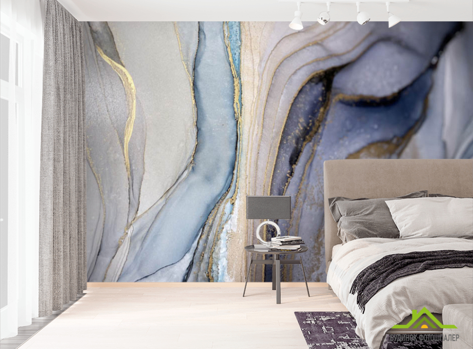выбрать Фотошпалери fluid art в сірих відтінках Фотошпалери Fluid art на стіну