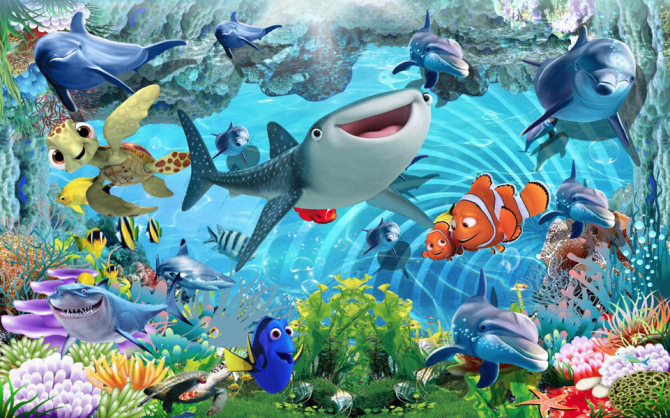 Фотошпалери 3Д підводний світ