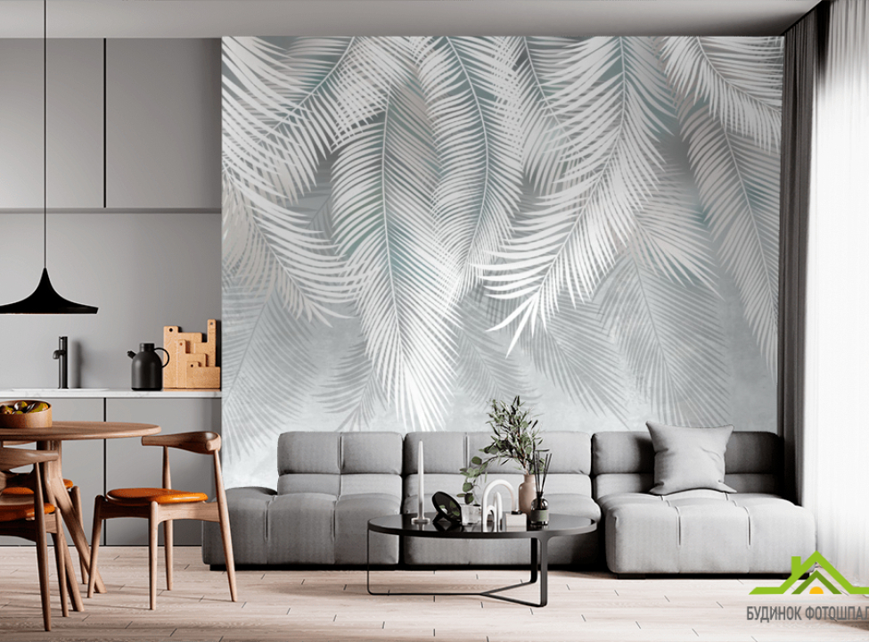 выбрать Фотообои фиолетовые листья на стену Фотообои Дизайнерские листья на стену