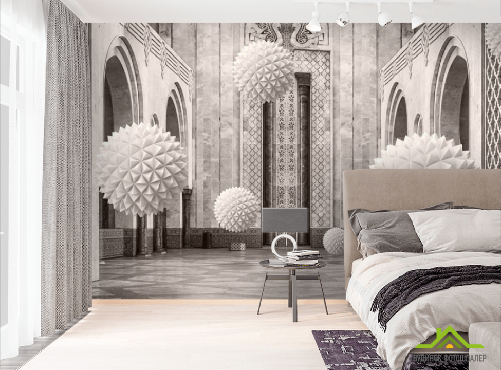 выбрать Фотошпалери 3д кулі в арках Фотошпалери 3Д на стіну