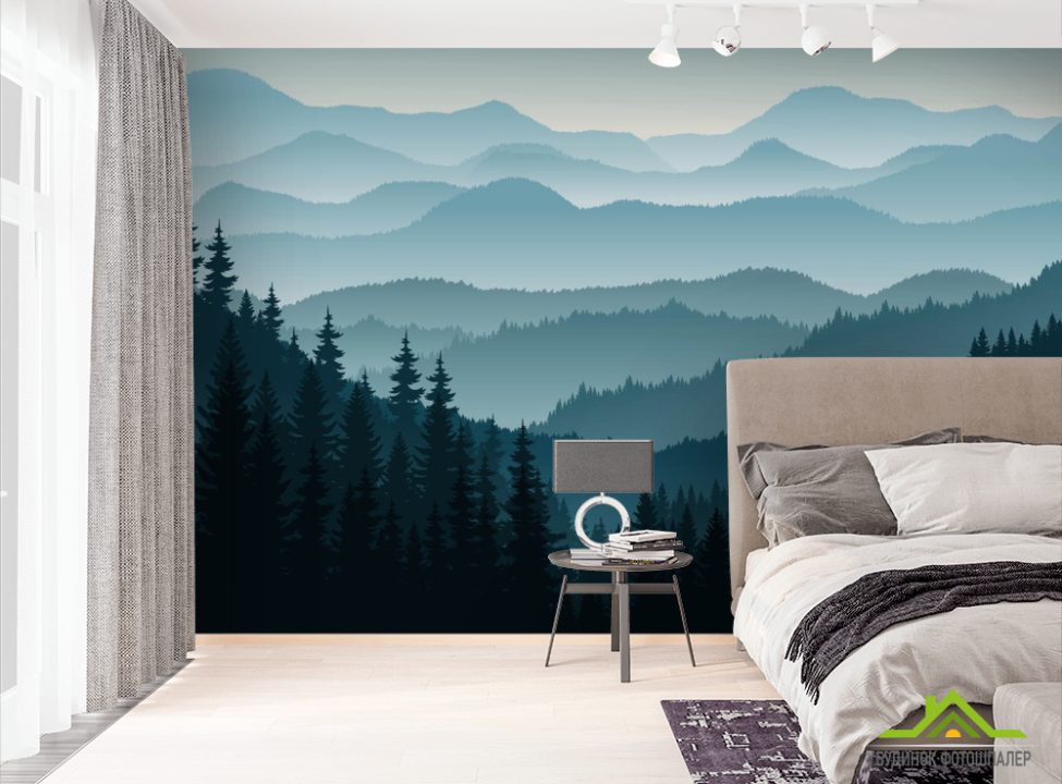 выбрать Фотошпалери гори і ліс Фотошпалери Природа на стіну