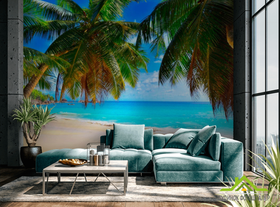 выбрать Фотообои Две пальмы Фотообои Море на стену