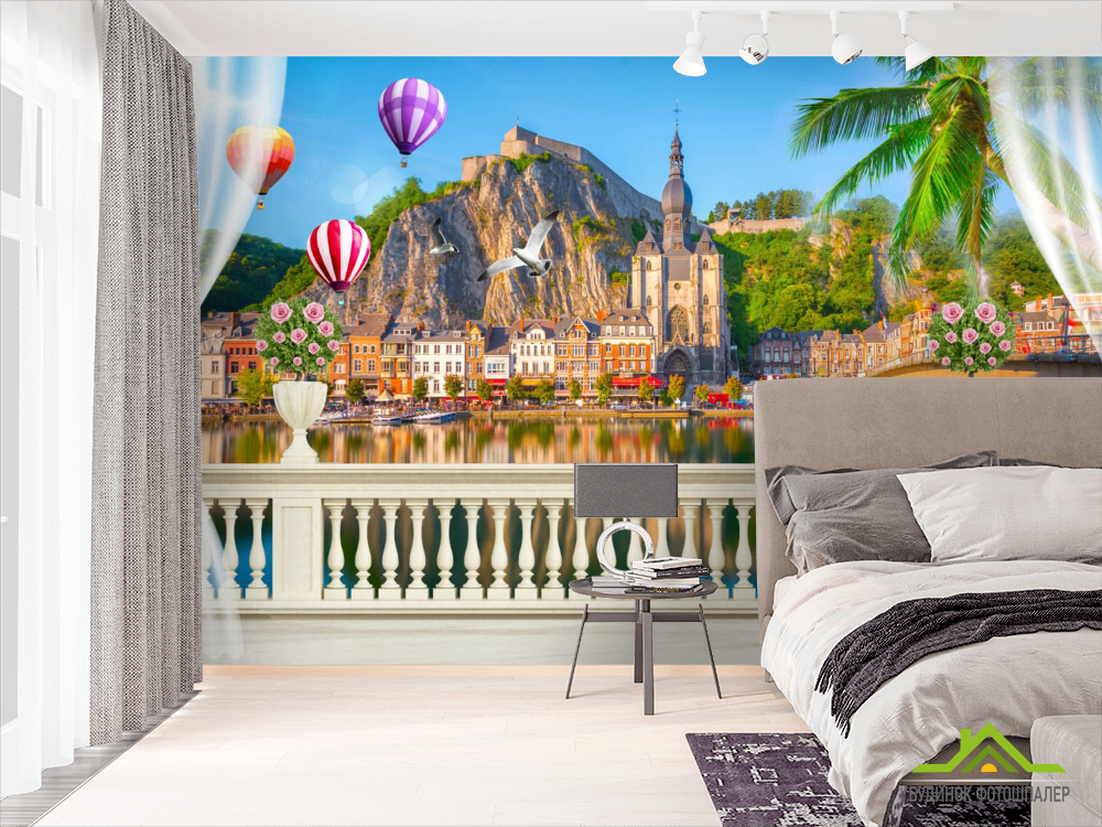 Фотошпалери Вид з вікна на архітектуру