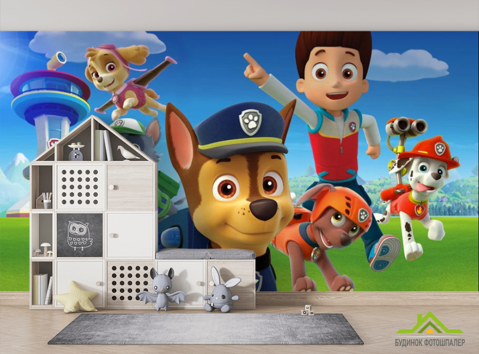 выбрать Фотошпалери Щенячий патруль  на стіну