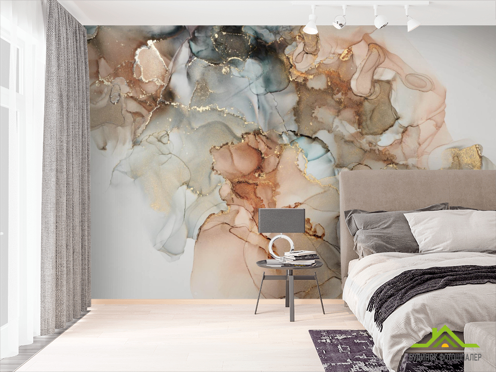 Фотошпалери Різнокольоровий Fluid art