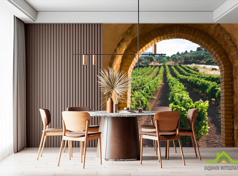 выбрать Фотошпалери Виноградник Фотошпалери Фрески на стіну