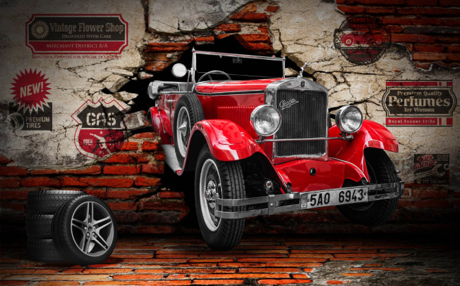 Фотошпалери Джип графіті