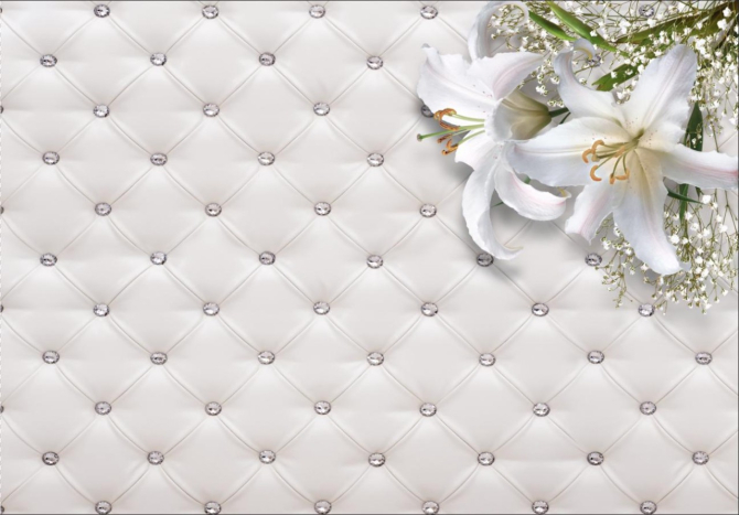 Фотошпалери 3D лілії