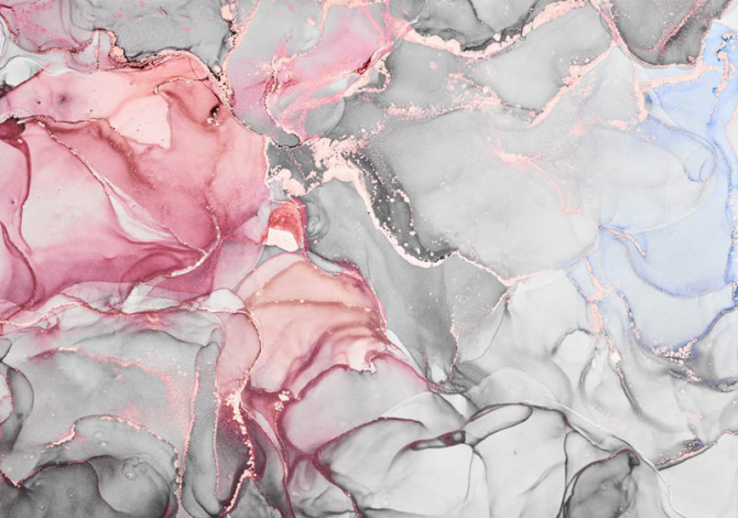 Фотообои Серо-розовый fluid art