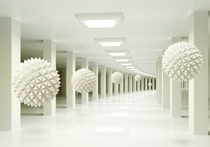 Фотошпалери Сфери в тунелі