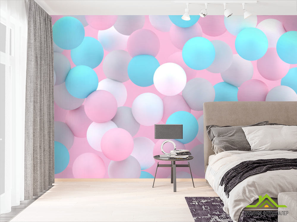 Фотошпалери Різнокольорові кулі