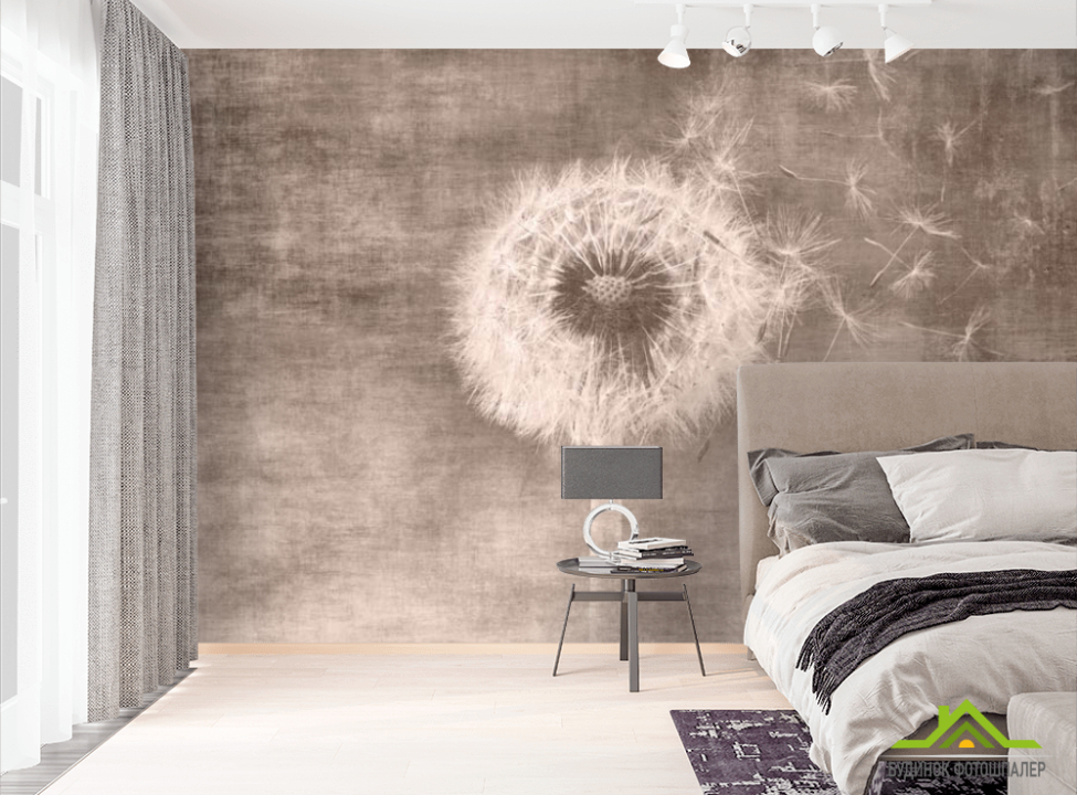 выбрать Фотошпалери Кульбаба сепія Фотошпалери Квіти на стіну