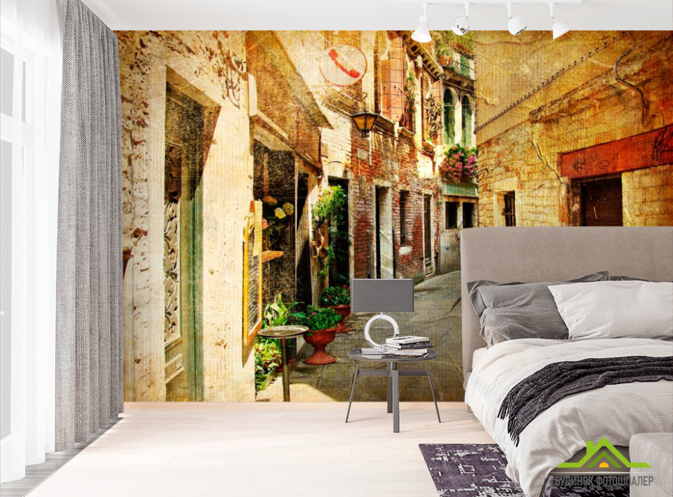 выбрать Фотошпалери Старовинна вуличка Фотошпалери Вулиці на стіну