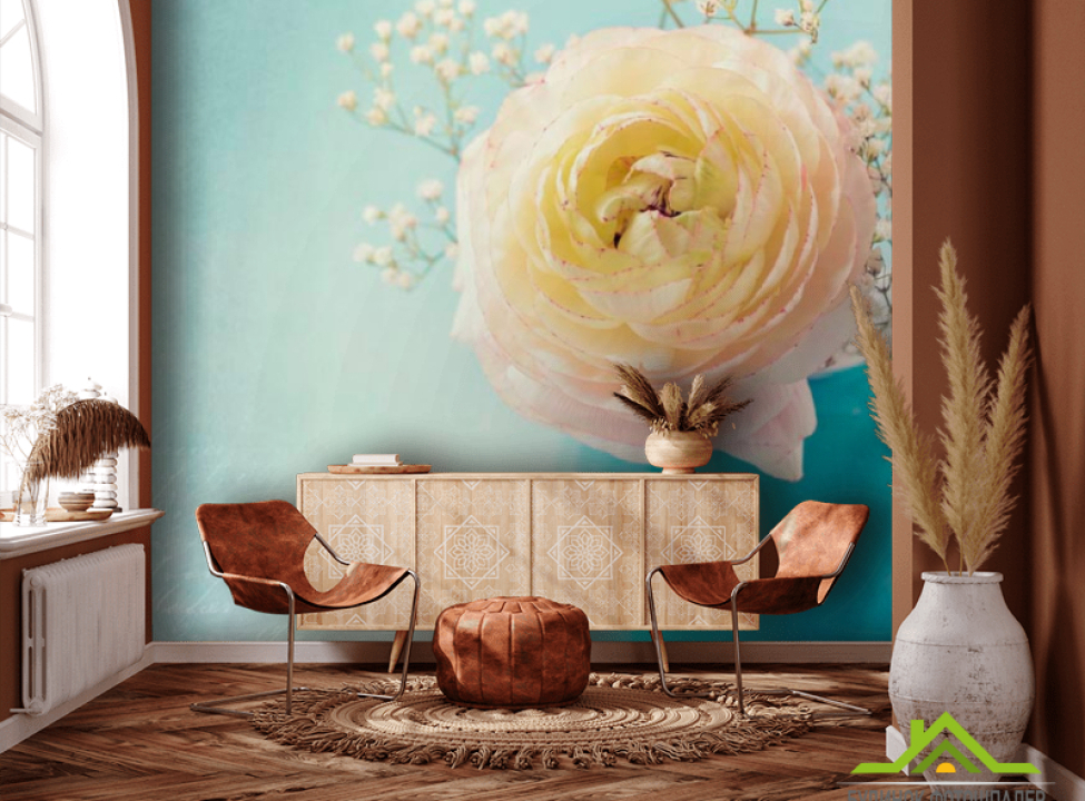 выбрать Фотообои Пион белый в вазе Фотообои Пионы на стену