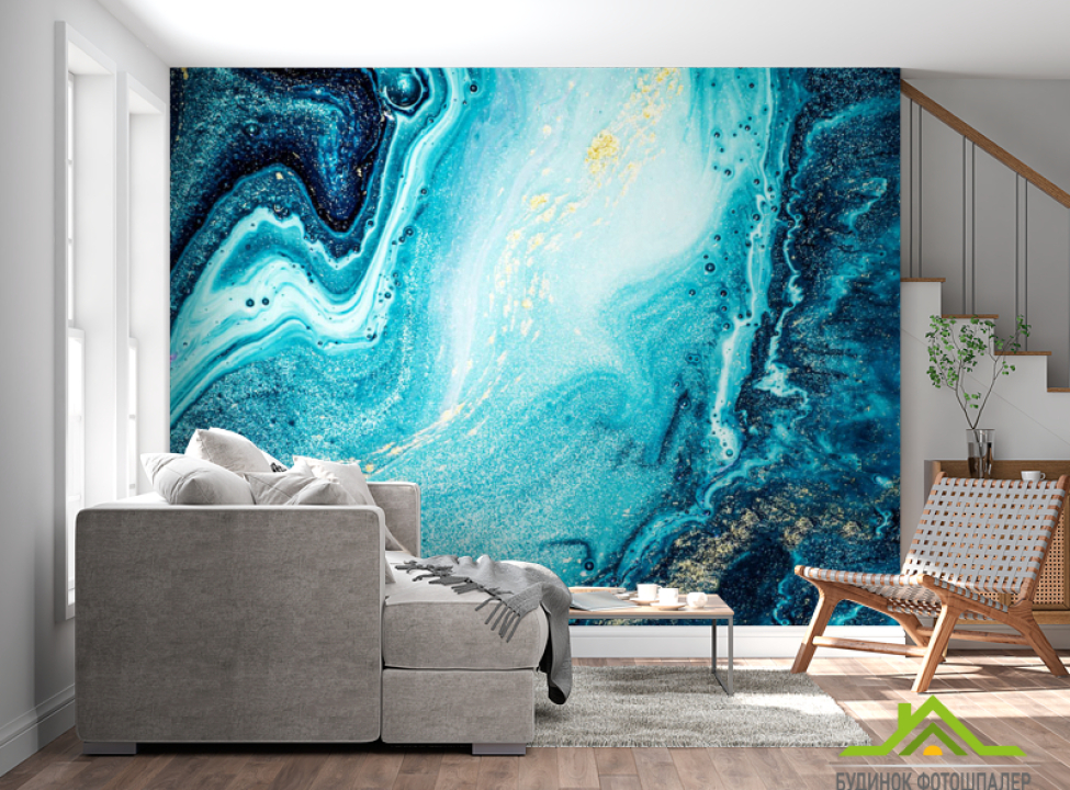 выбрать Фотообои Бирюзовый флюид Фотообои Каменная стена на стену
