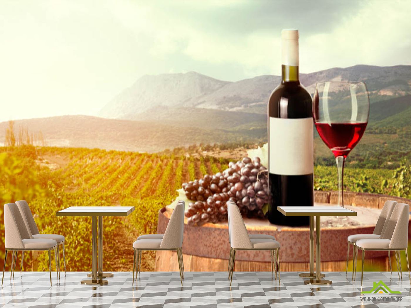 Фотошпалери Вино