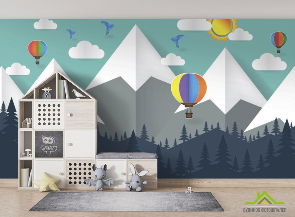 выбрать Фотообои Бумажные горы Фотообои в детскую на стену