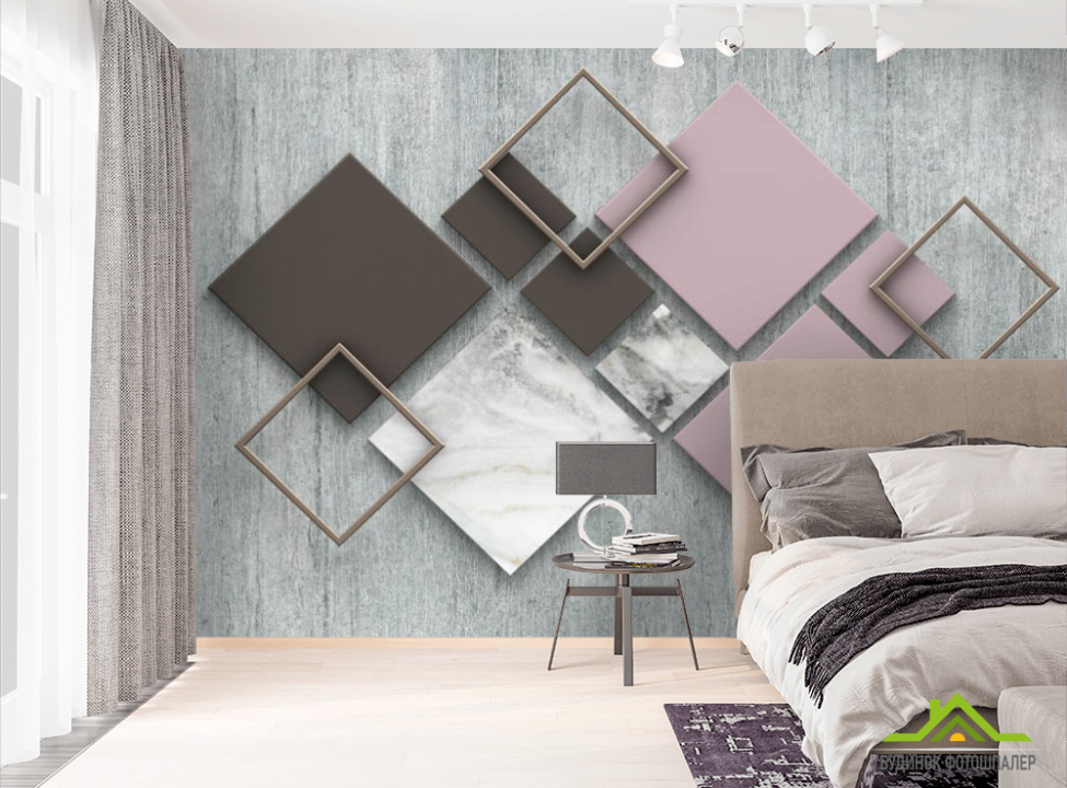 выбрать Фотошпалери текстурні ромби Фотошпалери Геометрія на стіну