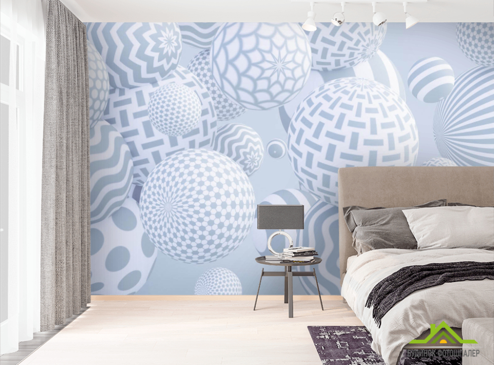 выбрать Фотообои Серые шары 3д Фотообои 3Д на стену