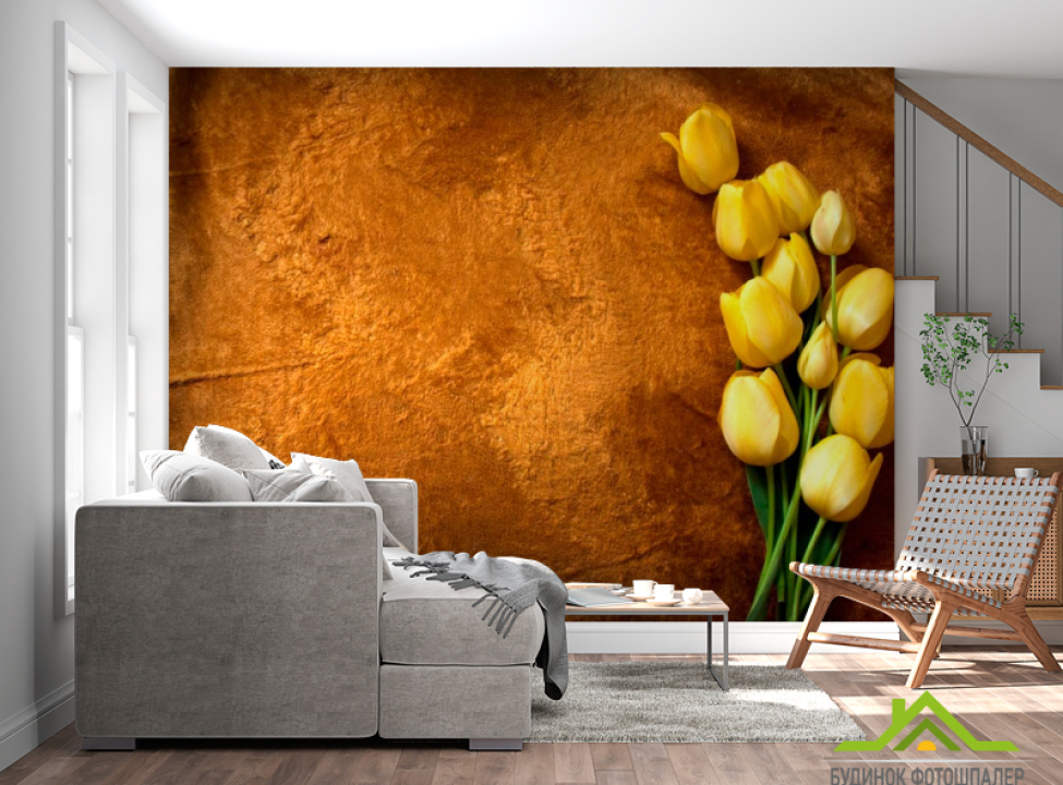 выбрать Фотообои Желтые тюльпаны Фотообои Тюльпаны на стену